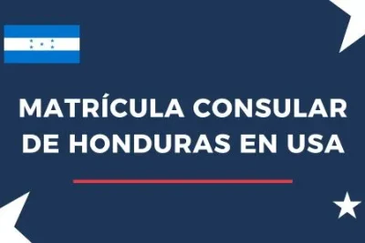 Matrícula consular de Honduras en USA