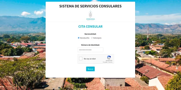 Cómo reservar una cita en el consulado de Honduras para Estados Unidos 1 paso 1 cita consualar hondurena