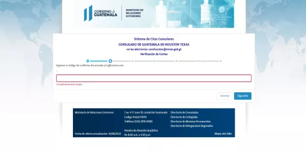 Cómo reservar una cita en el consulado de Guatemala para Estados Unidos 3 paso 3 cita consualar guatemalteca